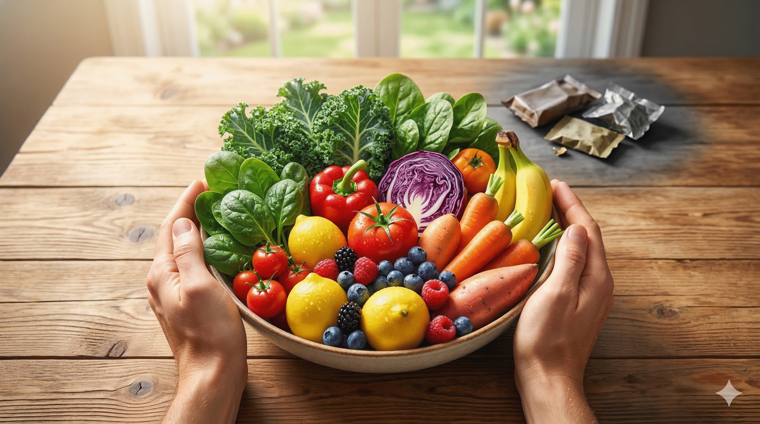Frutas, legumes e alimentação no dia a dia