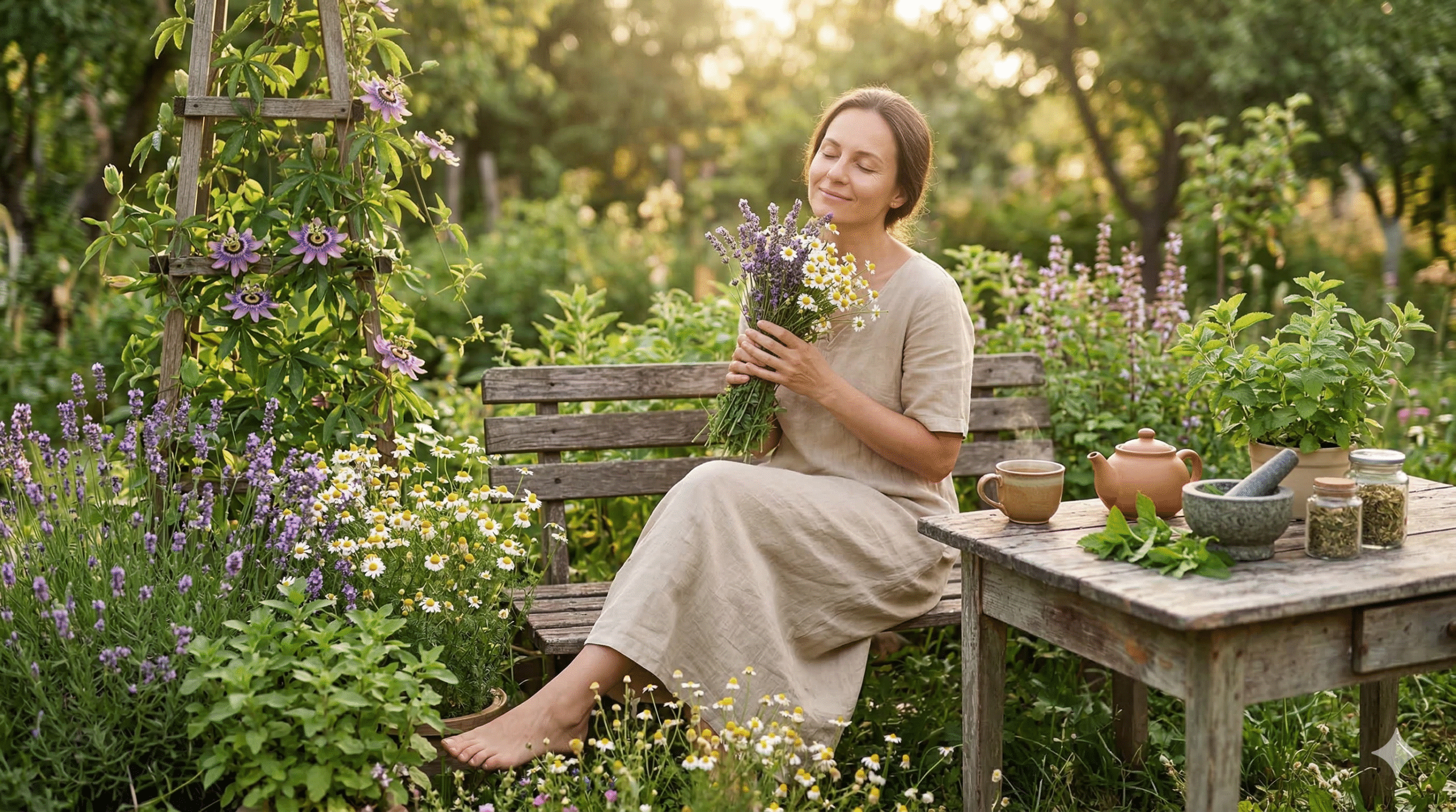 Plantas aromáticas e rotinas para momentos de estresse